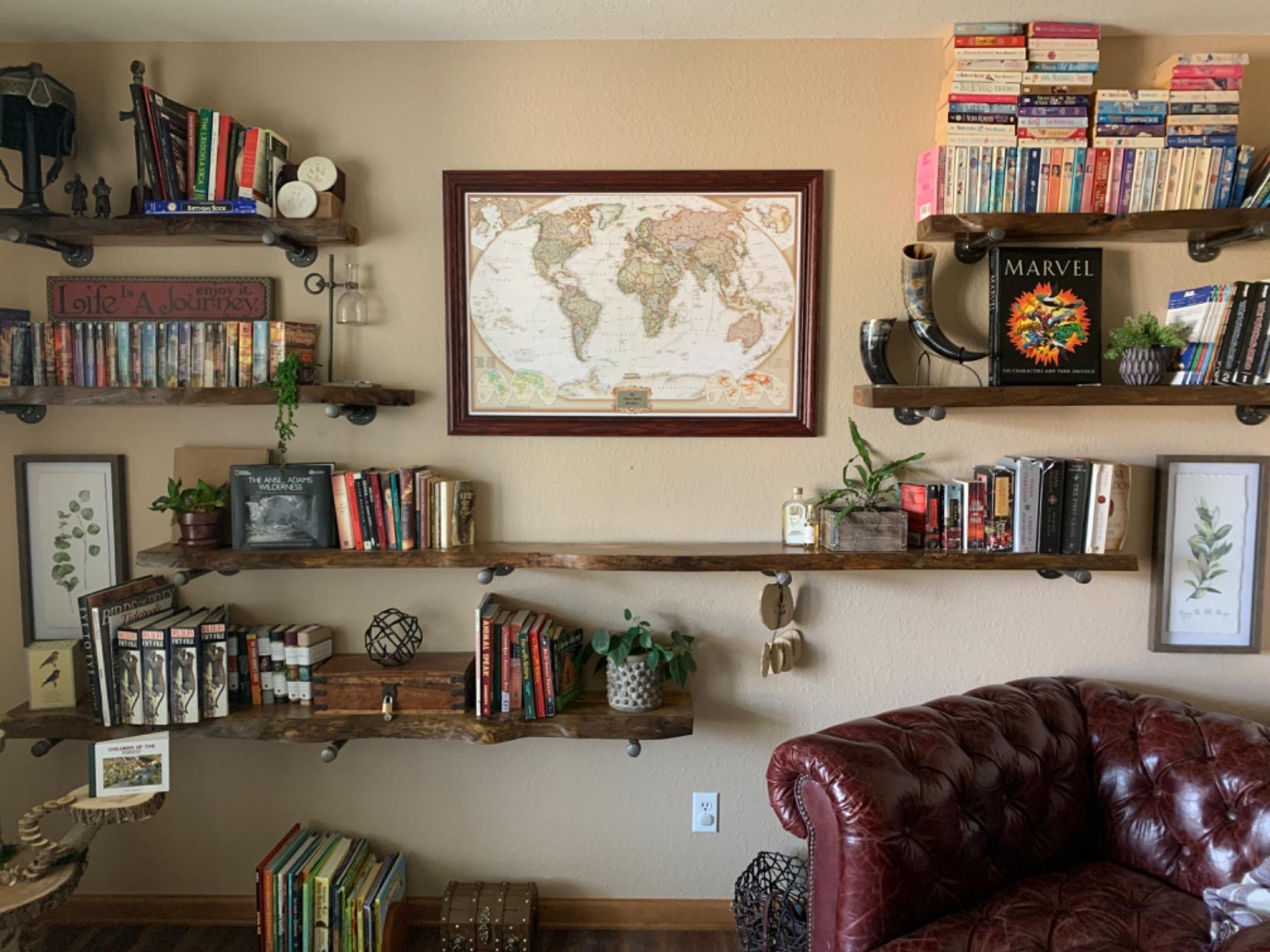Executive World Map Canvas Poster with Pins – National Geographic Detailed Antique Style Canvas Travel Map – Large 24