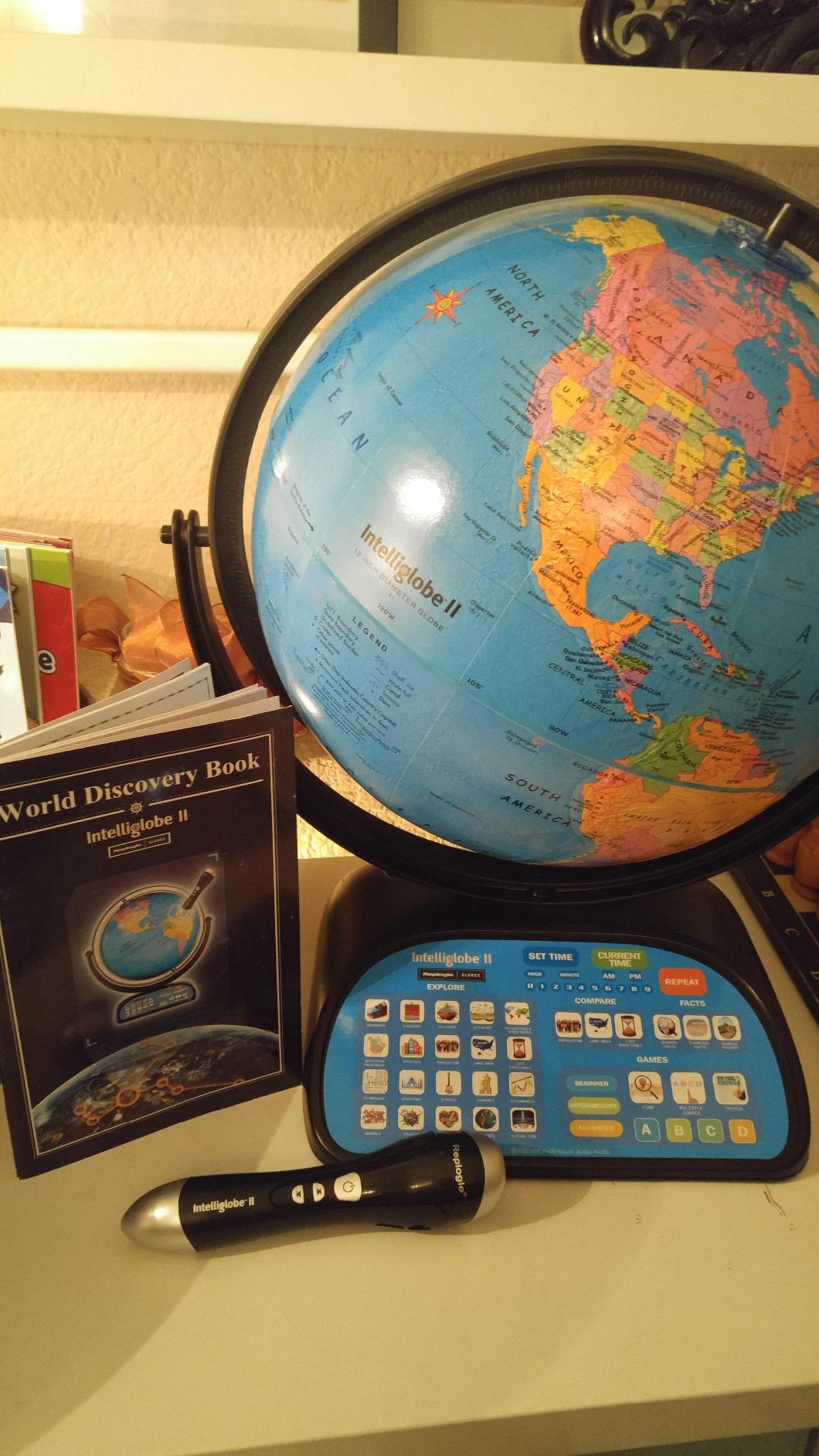 Replogle Globe For Children Interactive 12 Inch Talking World Globe With Stand,Learning Educational Toy4Kids For Classroom Kids Ages 4-8 & Decor customer photo 2