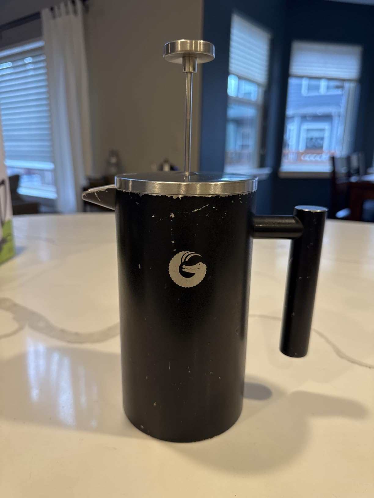 Coffee Gator French Press Coffee Maker 34 oz, Non-Toxic, Gray customer photo 2