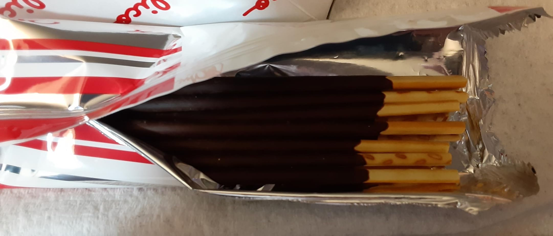 Glico Pocky, Chocolate Cream Covered Biscuit Sticks (9 Individual Bags), 4.13 oz customer photo 1