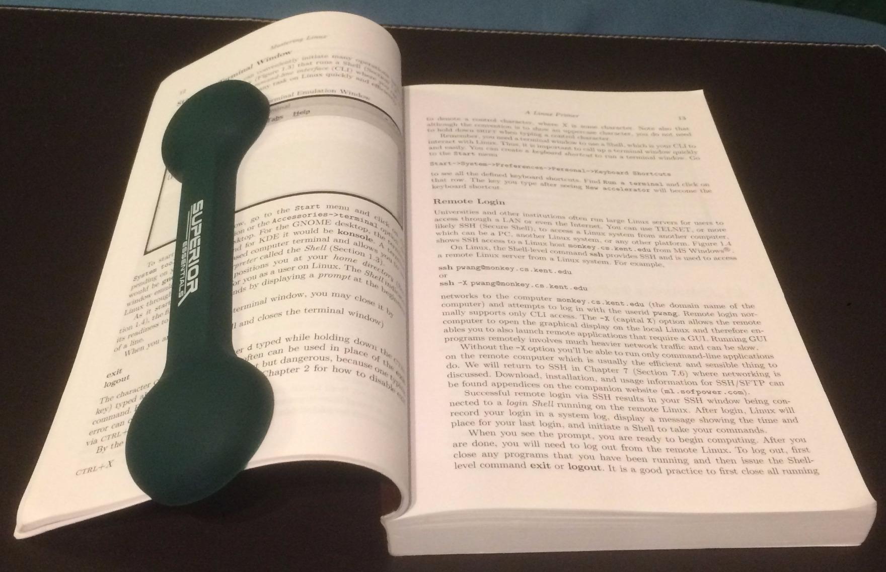 Bookmark/Weight-Page Holder-Holds Books Open and in Place-Black-by Superior Essentials customer photo 2