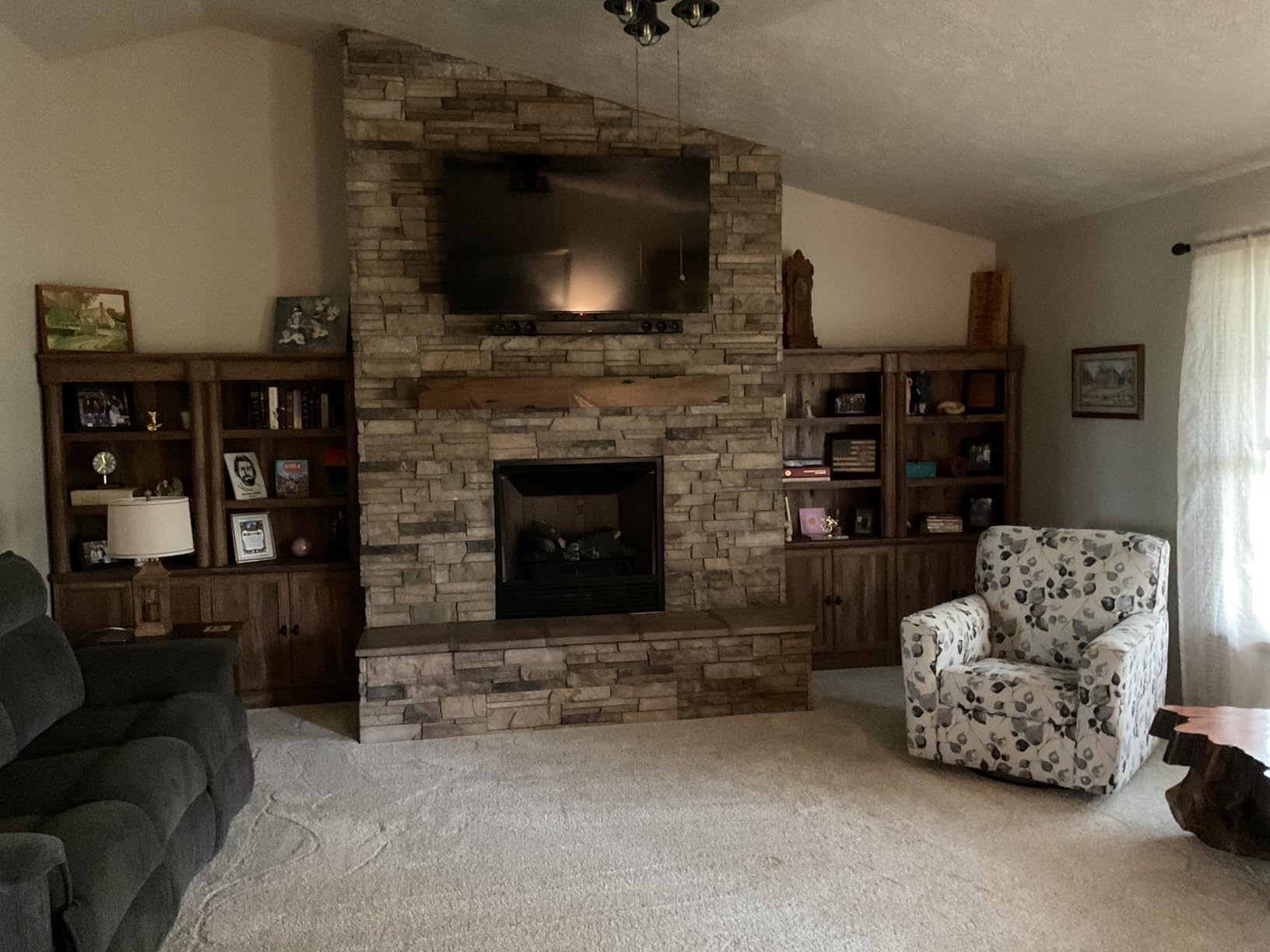 Sauder Palladia Bookcase with Doors, Multiroom Storage, Library Bookcase, Vintage Oak Finish customer photo 2