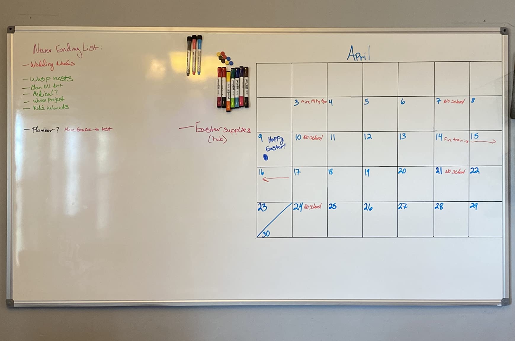 Lockways Magnetic Dry Erase Board, 36 x 24 Inch Magnetic Whiteboard customer photo 2