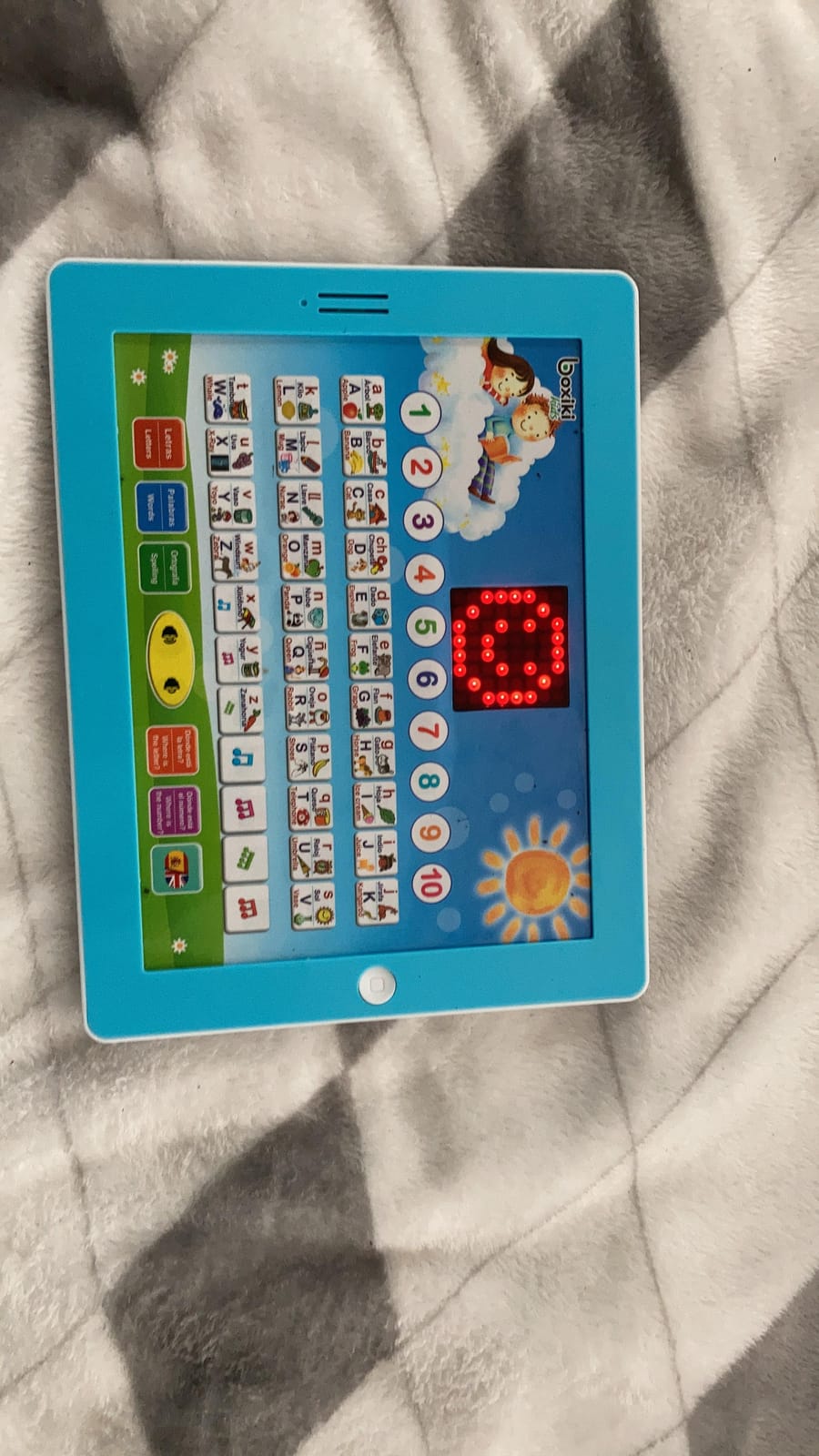 Boxiki kids Spanish-English Learning Bilingual Tablet Educational Toy with LED Screen Display. Learn Spanish and English with ABC Games and Spelling. Kids Love Our Interactive Educational Toys customer photo 2