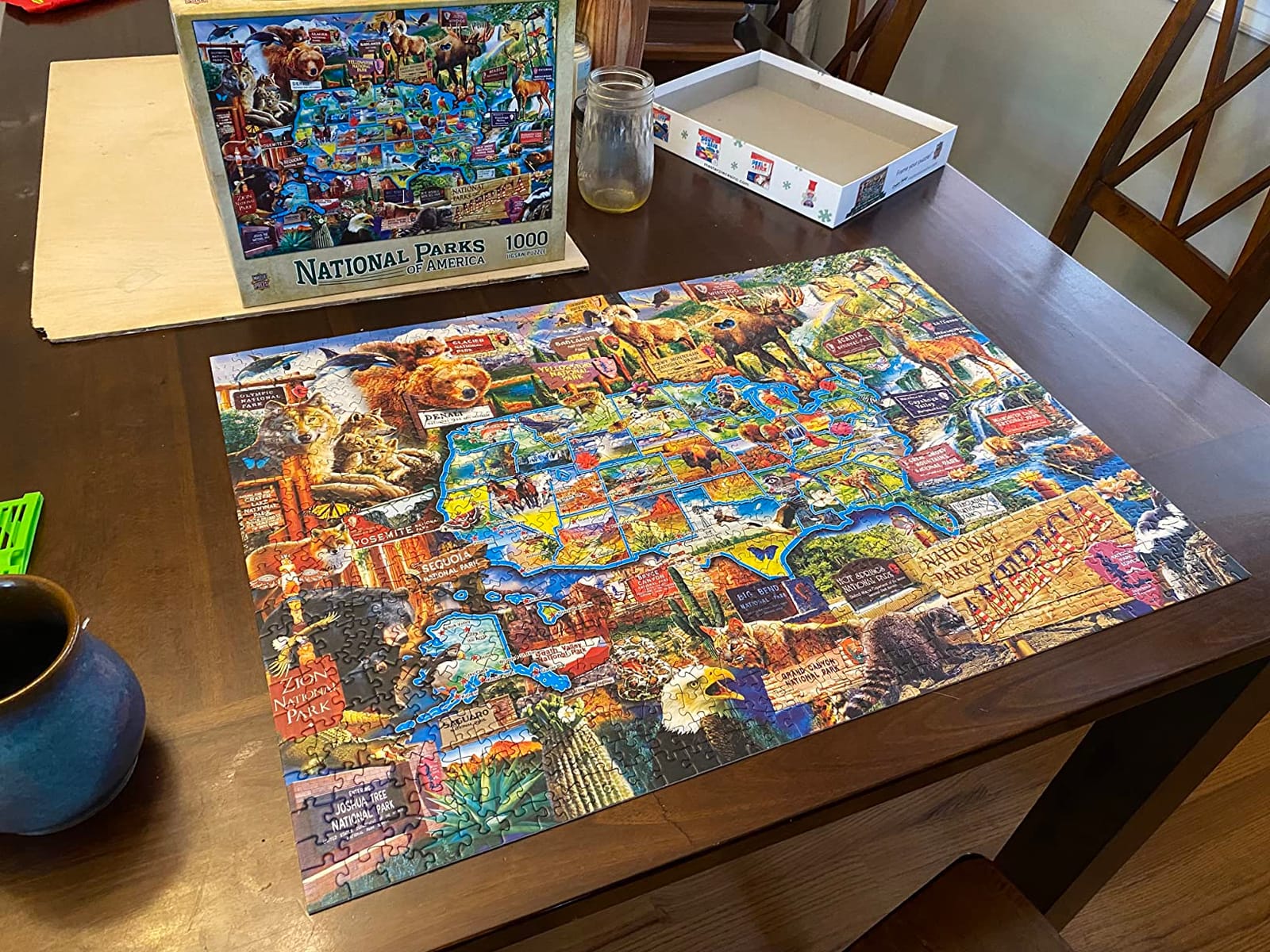 MasterPieces - 1000 Piece Jigsaw Puzzle, National Parks of America, Fun for Adults, Family, Kids 19.25