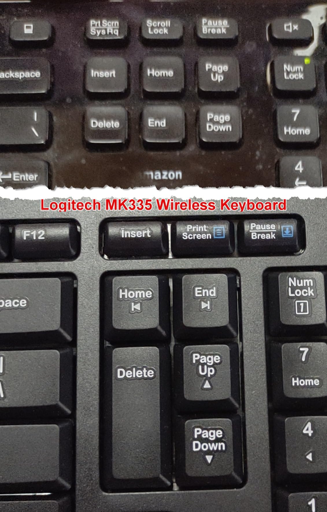 Logitech MK335 Full Size Quiet Wireless Keyboard Mouse Combo - Black/Silver | Full size low-profile quiet keyboard, full size ambidextrous contoured mouse with rubberized side grips, Windows ChromeOS customer photo 2