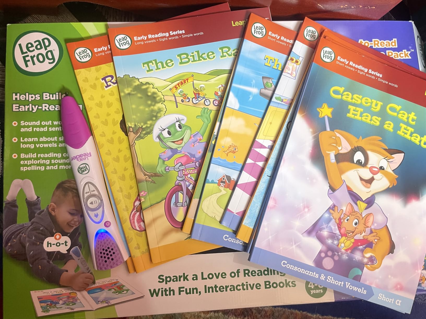 LeapFrog LeapReader System Learn-to-Read 10 Book Mega Pack, Pink customer photo 2