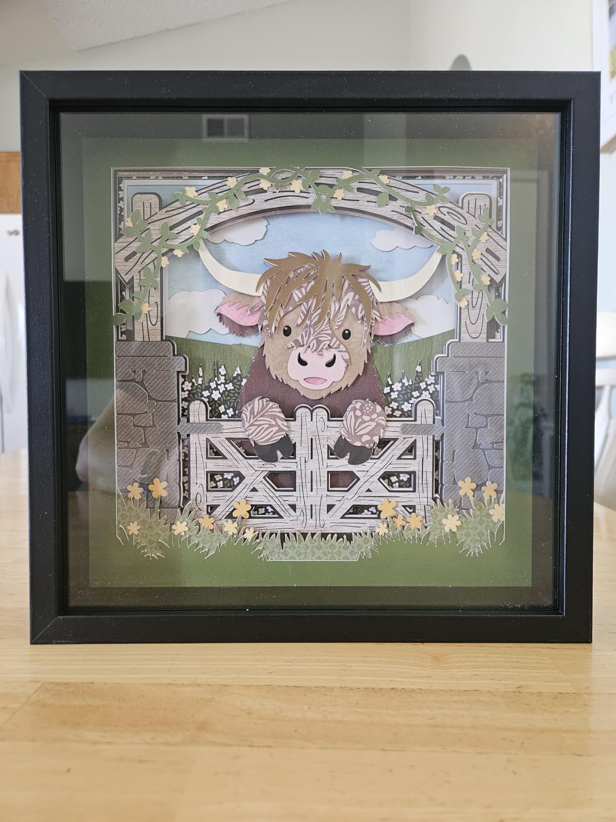 Americanflat 11x14 Shadow Box Frame - Engineered Wood - Black customer photo 2