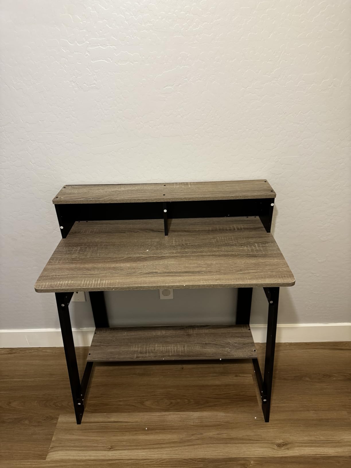 Furinno Simplistic A Frame Computer Desk, Dark Walnut customer photo 2