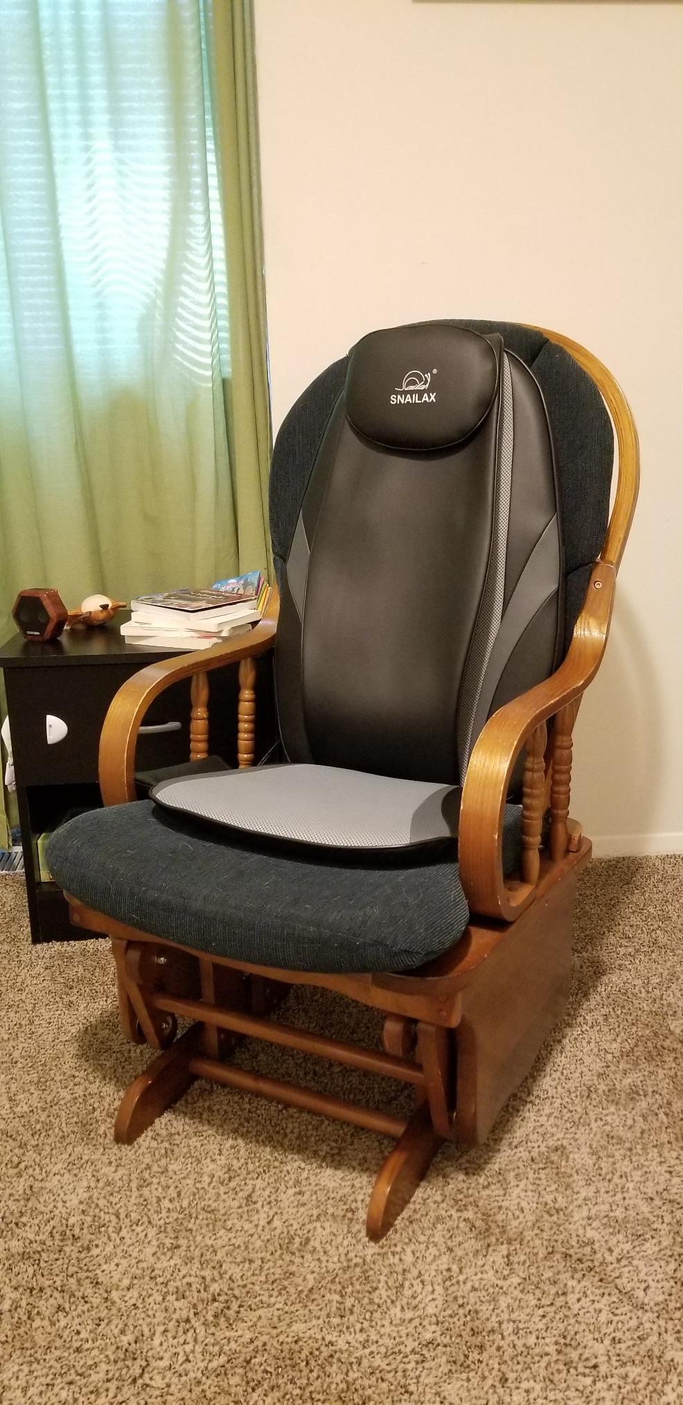 Snailax Shiatsu Back Massager with Heat, Massage Chair Pad Gift for Her Him customer photo 2