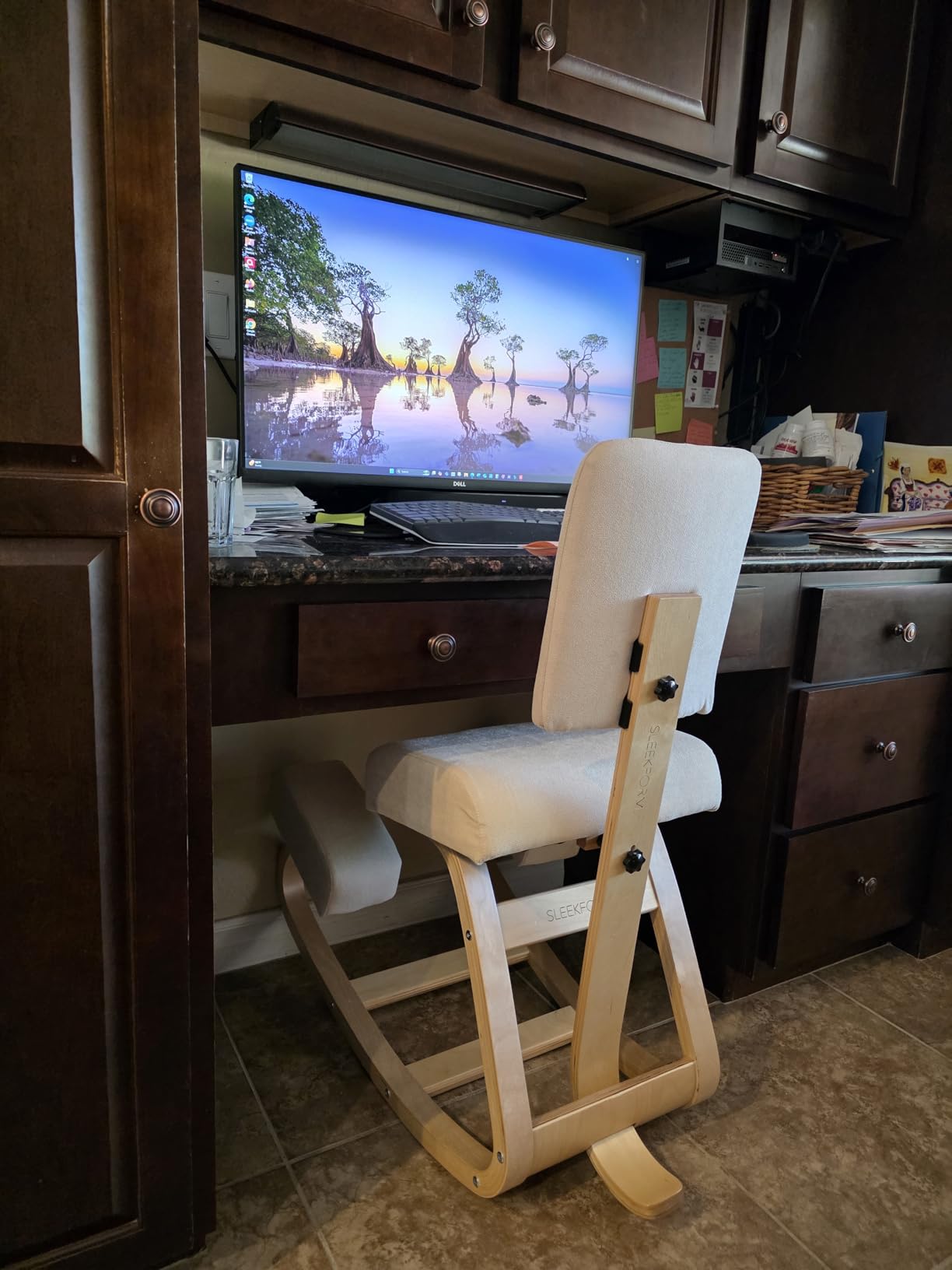 Sleekform Austin Kneeling Chair - Ergonomic Desk Stool, Home customer photo 1