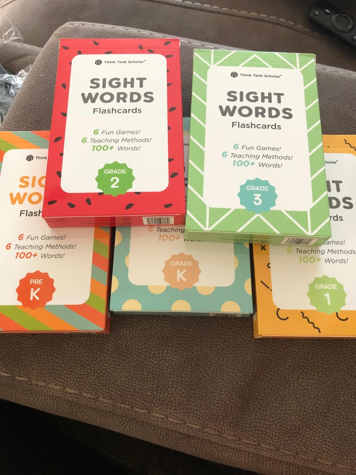 Award-Winning Sight Words Flash Cards – 520 High Frequency Words for Kids Ages 3–9 – Dolch & Fry List – Learn to Read for Preschool, Kindergarten, 1st, 2nd & 3rd Grade – Homeschool & Classroom Set customer photo 1