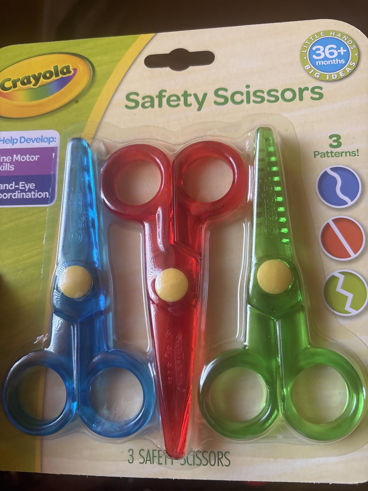 Crayola Toddler Safety Scissors 3pk, Blunt Tip Training Scissors customer photo 1