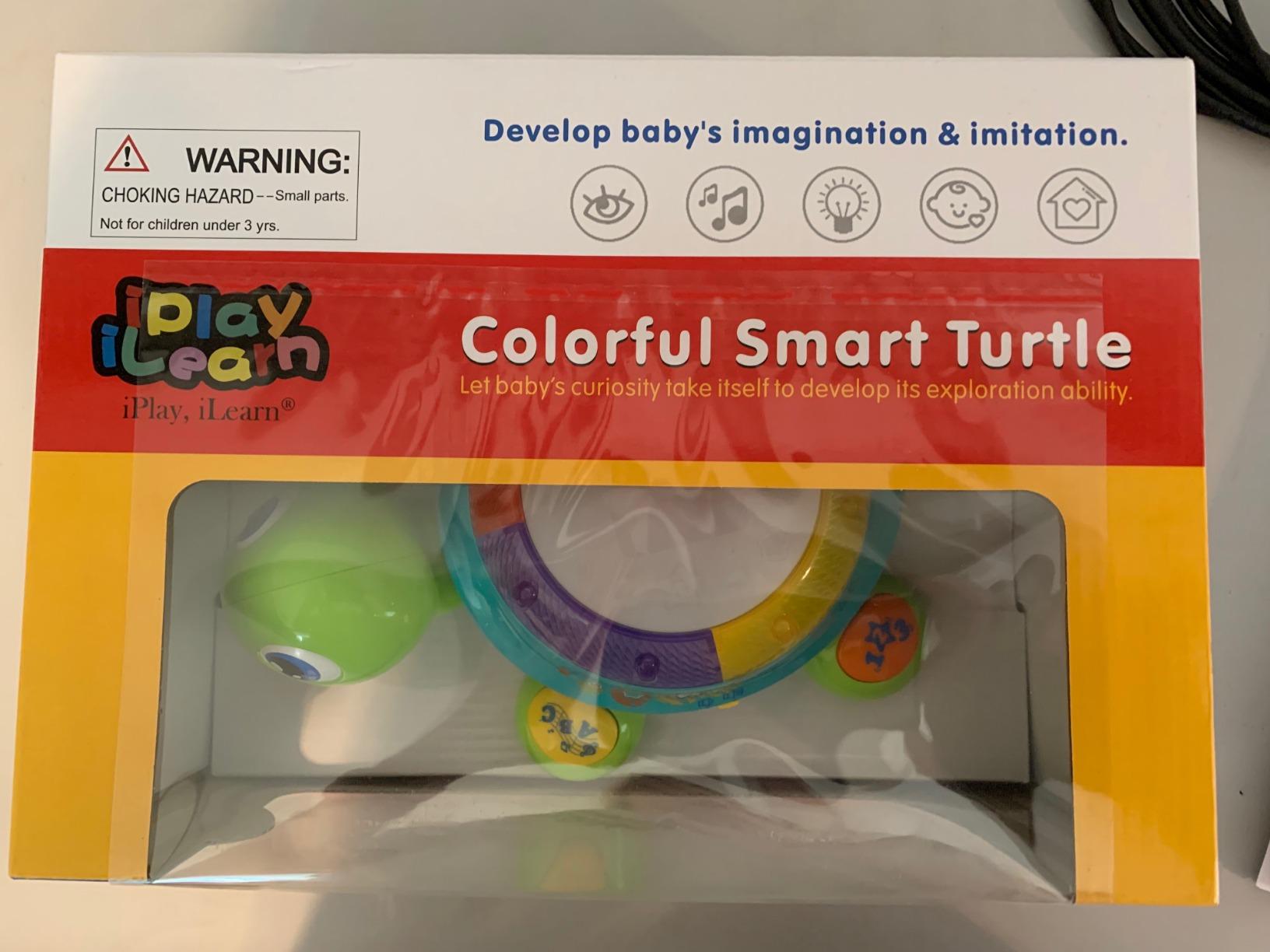 iPlay, iLearn Baby Musical Turtle Crawling Toy, Spanish English Bilingual customer photo 1