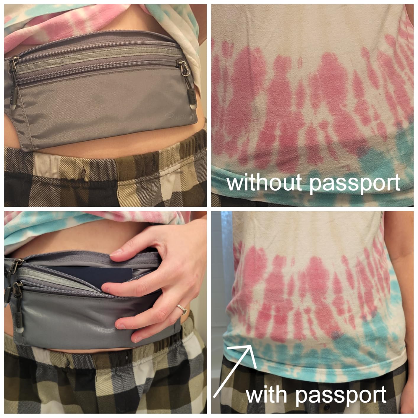 Ryaco Travel Money Belt, Slim RFID‑Blocking Hidden Waist Pouch customer photo 1