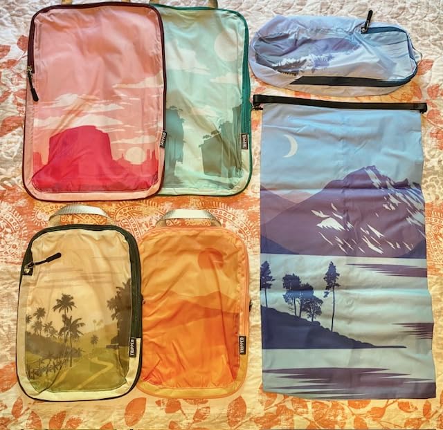TRIPPED Travel Gear Compression Packing Cubes for Carry-On Travel 6-Pack customer photo 2