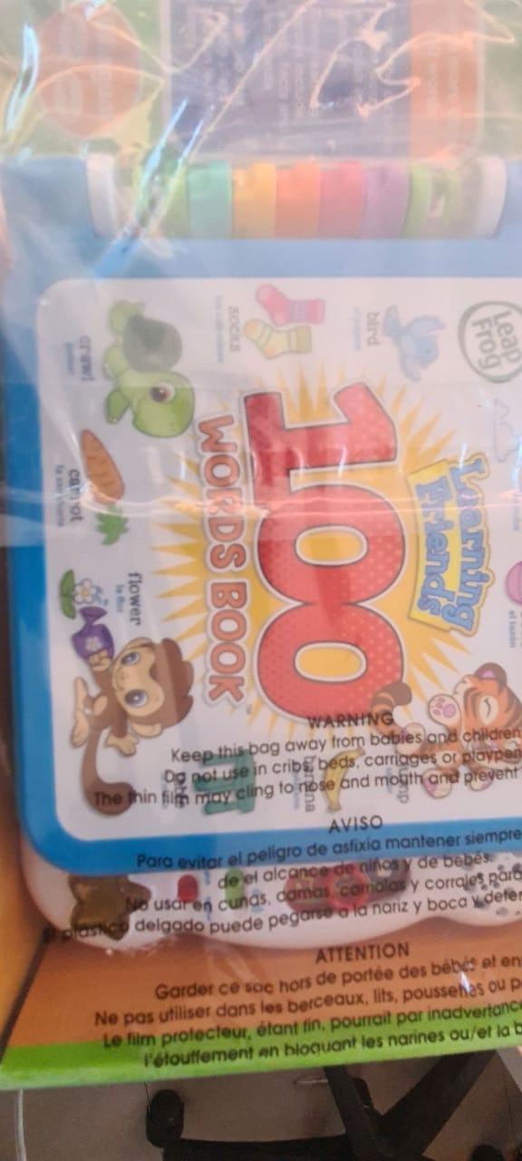 Leapfrog 601503 Learning Friends 100 Words Baby Book Educational and Interactive Bilingual Playbook Toy Toddler and Pre School Boys & Girls 1, 2, 3, 4+ Year Olds, Multi-Colour, One Size customer photo 2
