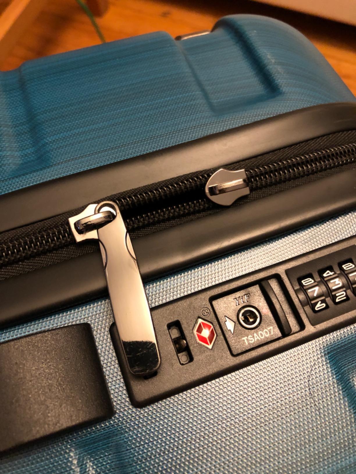 Coolife Carry On Luggage Hardside Suitcase with Spinner Wheels, 20in customer photo 2