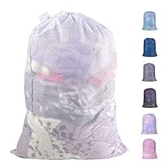 Polecasa Heavy Duty Diamond Mesh Laundry Bag, Extra Large, 24x36