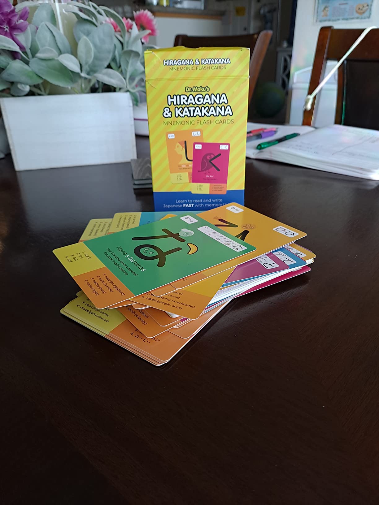 Dr. Moku's Hiragana & Katakana Flash Cards - Learn the Japanese Alphabet for Beginners customer photo 2
