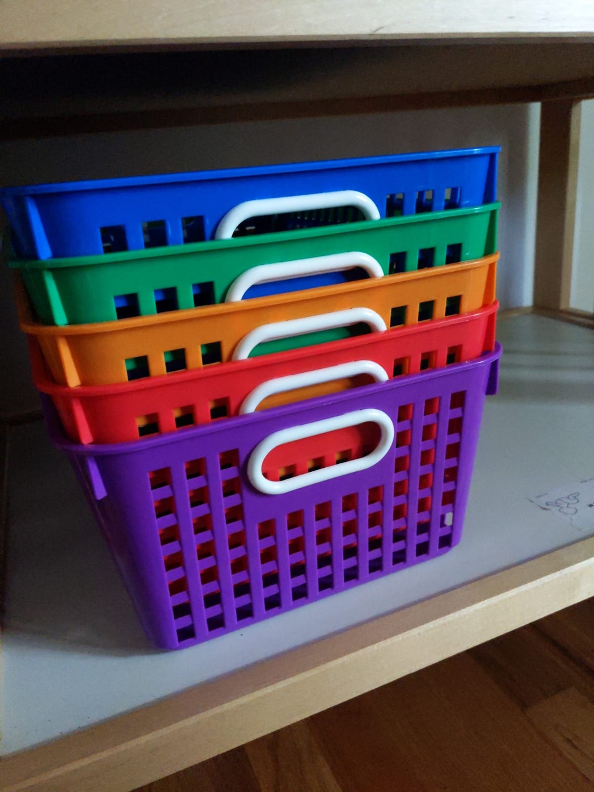 Really Good Stuff Large Plastic Storage Baskets with Handles customer photo 2