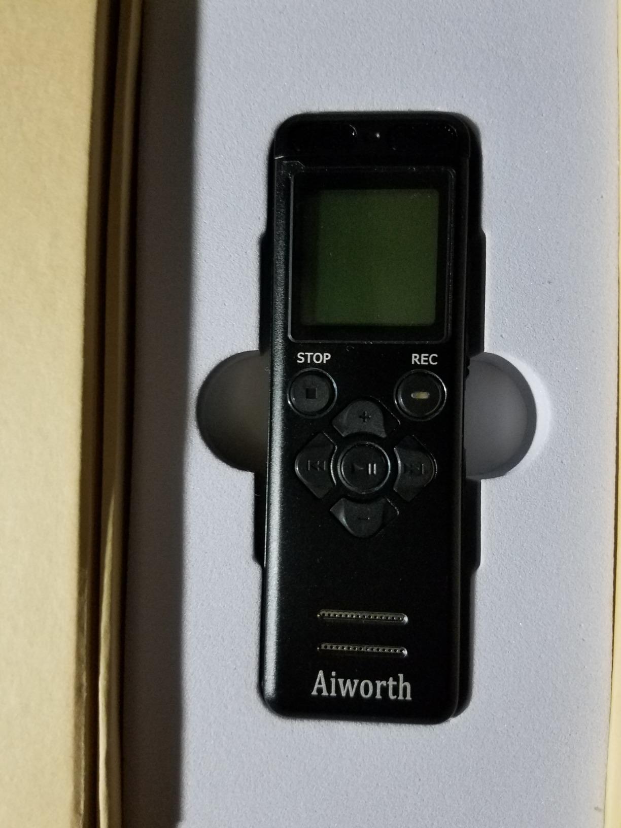136GB Digital Voice Recorder Voice Activated Recorder for Lectures Meetings - aiworth 9860 Hours Sound Audio Recorder Dictaphone Recording Device with Playback,MP3 Player,Password,Variable Speed. customer photo 2