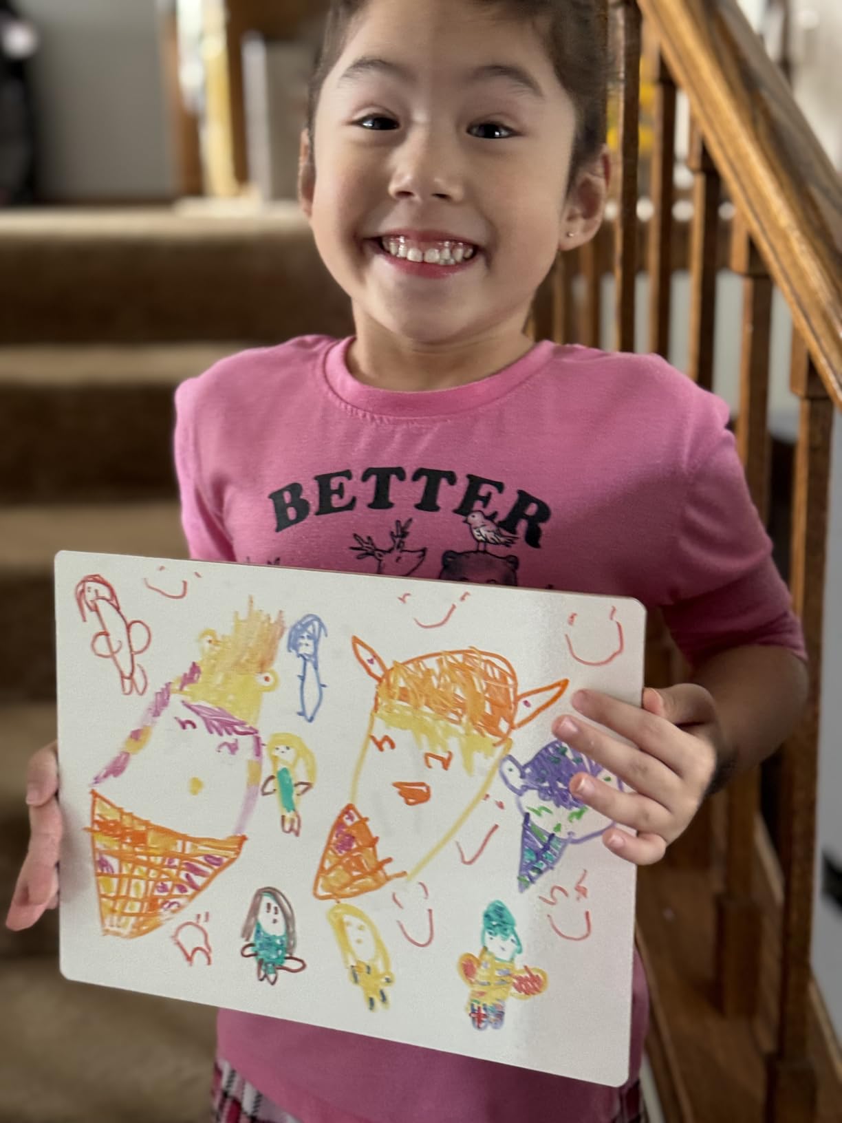 Scribbledo Small Dry Erase Board with Lines for Kids, 9x12 Double Sided customer photo 2