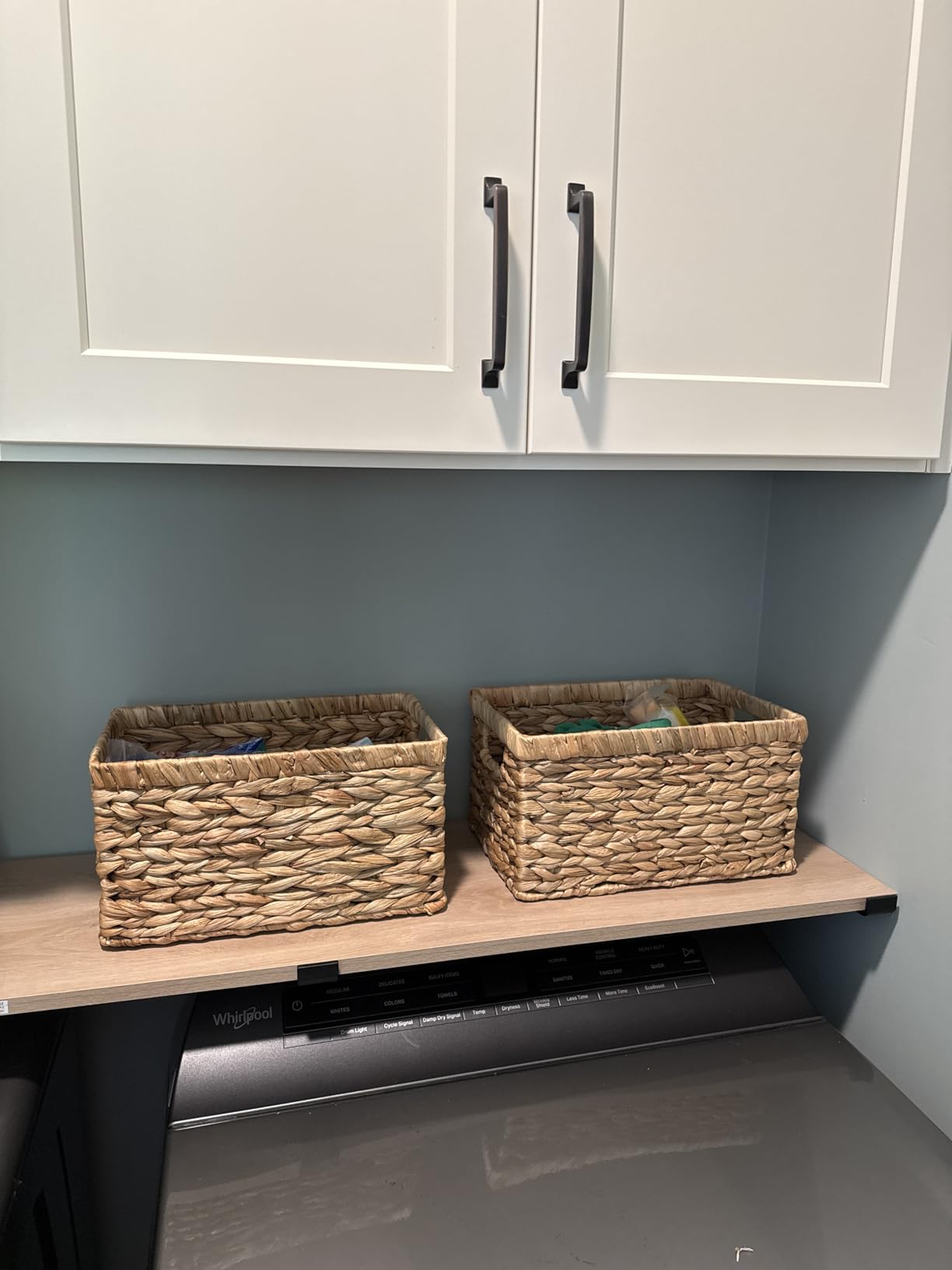 StorageWorks Wicker Baskets, Wicker Storage Baskets for Shelves, 2-Pack customer photo 1