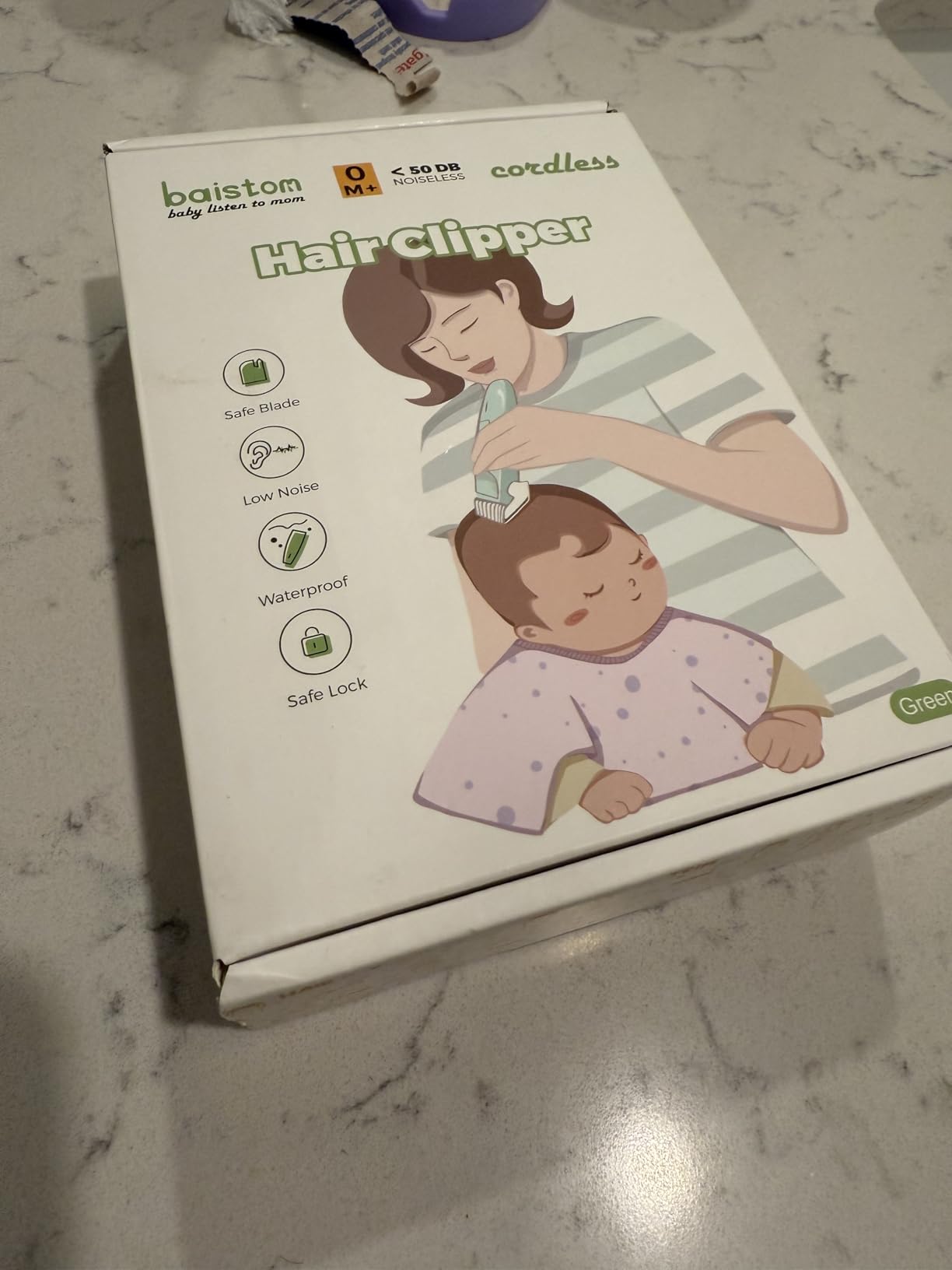 Quiet Baby Hair Clippers for 0–12Y with Hair Cutting Kit customer photo 2