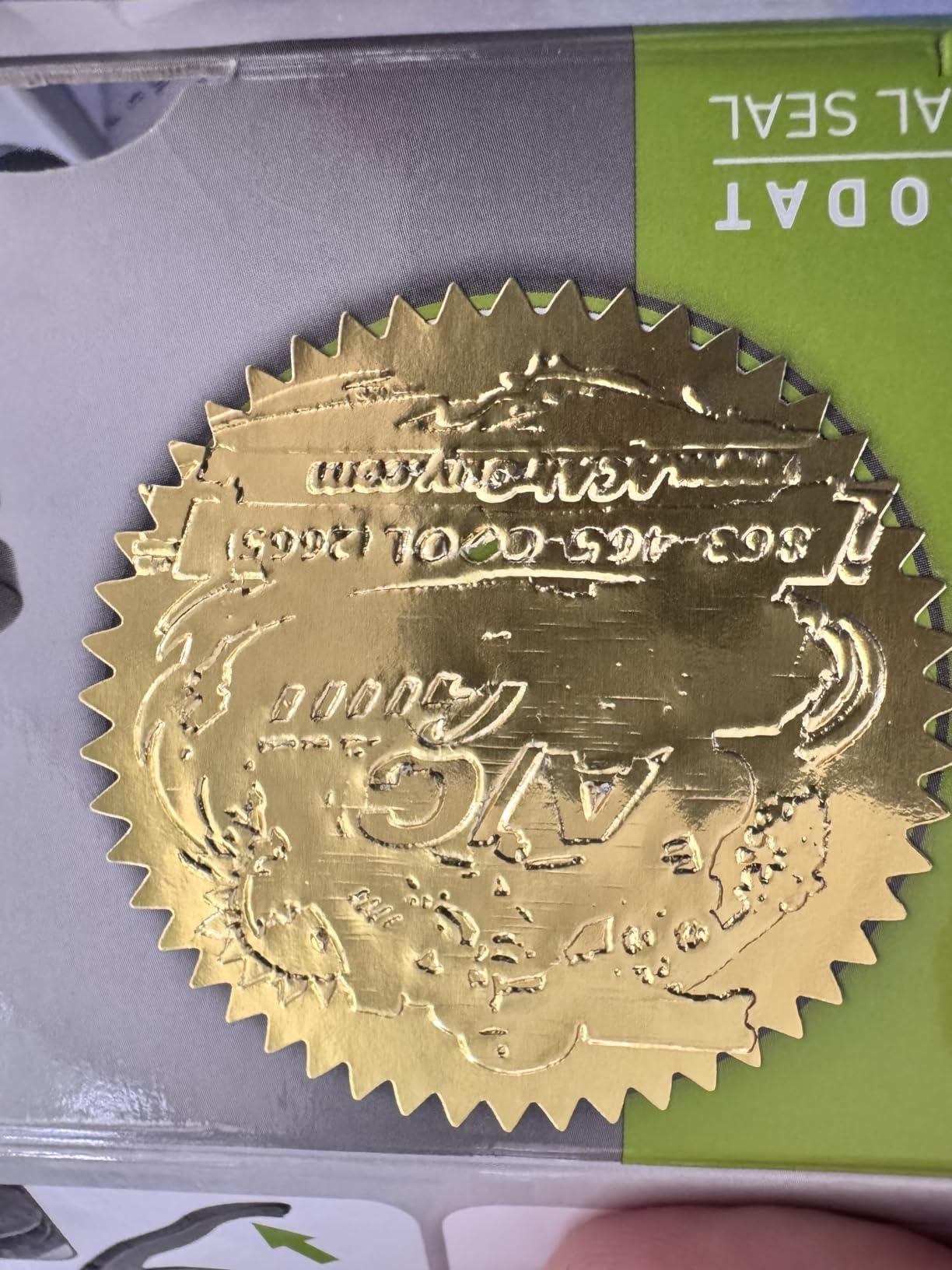 Custom Logo Embosser Seal Stamp Your Own Design Personalized 1 x 5/8