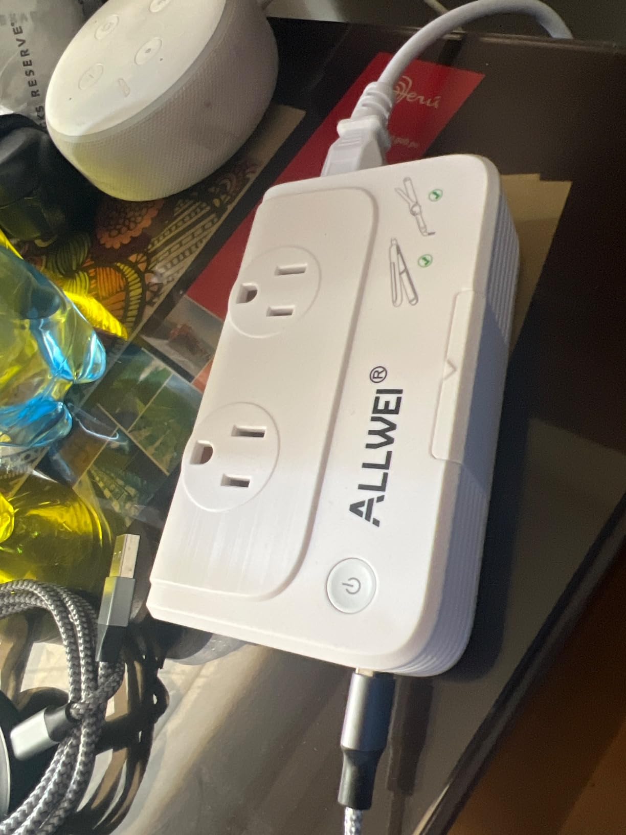 ALLWEI International Travel Adapter 220V to 110V Power Voltage Converter customer photo 1