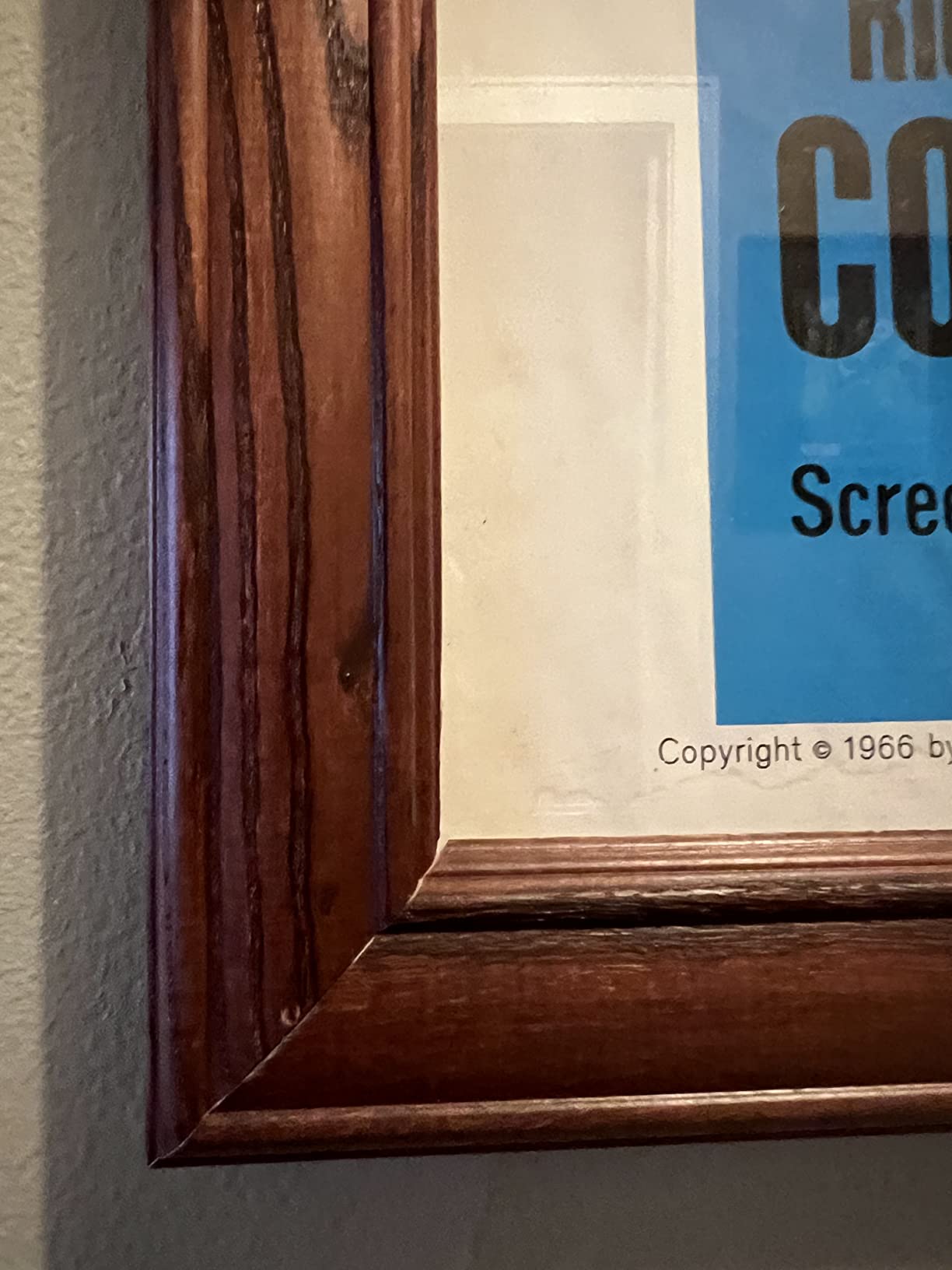 ArtToFrames 27x39 Inch Brown Picture Frame, This 1.25 Inch Custom Poster Frame is Walnut - Comes with Economy Acrylic and Corrugated Backing (2WOM0066-59504-YWAL-27x39) customer photo 1