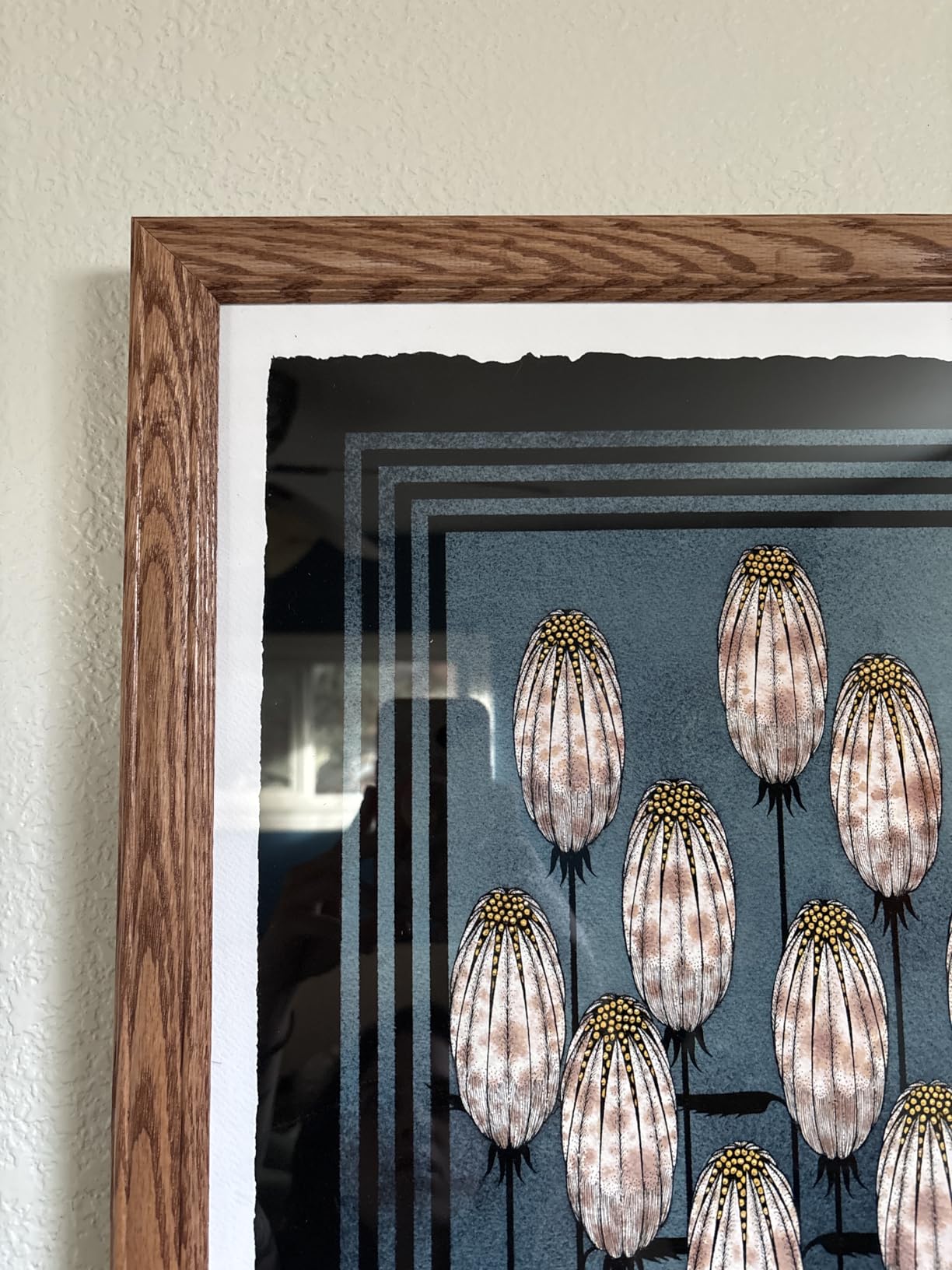 ArtToFrames 27x39 Inch Brown Picture Frame, This 1.25 Inch Custom Poster Frame is Walnut - Comes with Economy Acrylic and Corrugated Backing (2WOM0066-59504-YWAL-27x39) customer photo 2