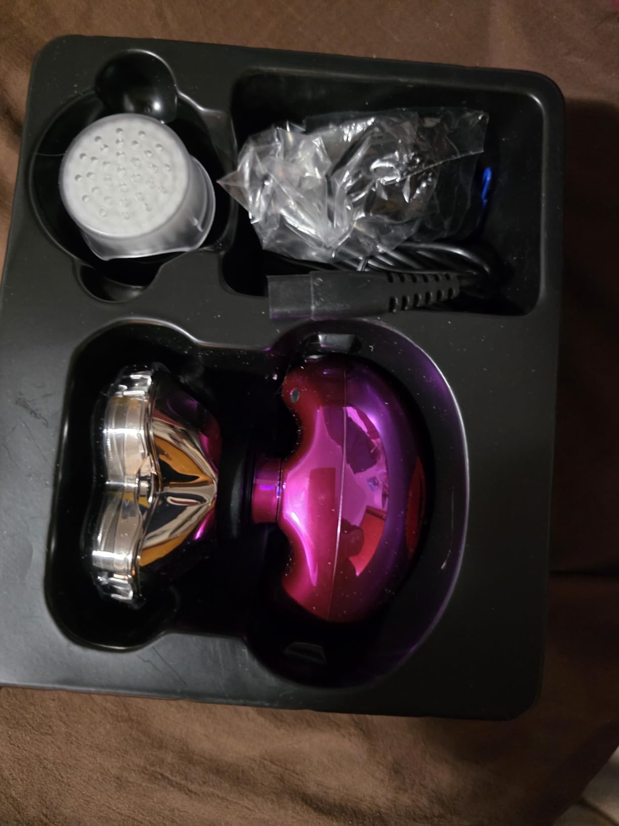 Skull Shaver Butterfly Kiss PRO - Women's Electric Shaver for Bikini Line, Legs & Body - Wet & Dry Use - Ergonomic, Hypoallergenic Blades - 60 Minutes Cordless Use - Purple customer photo 2