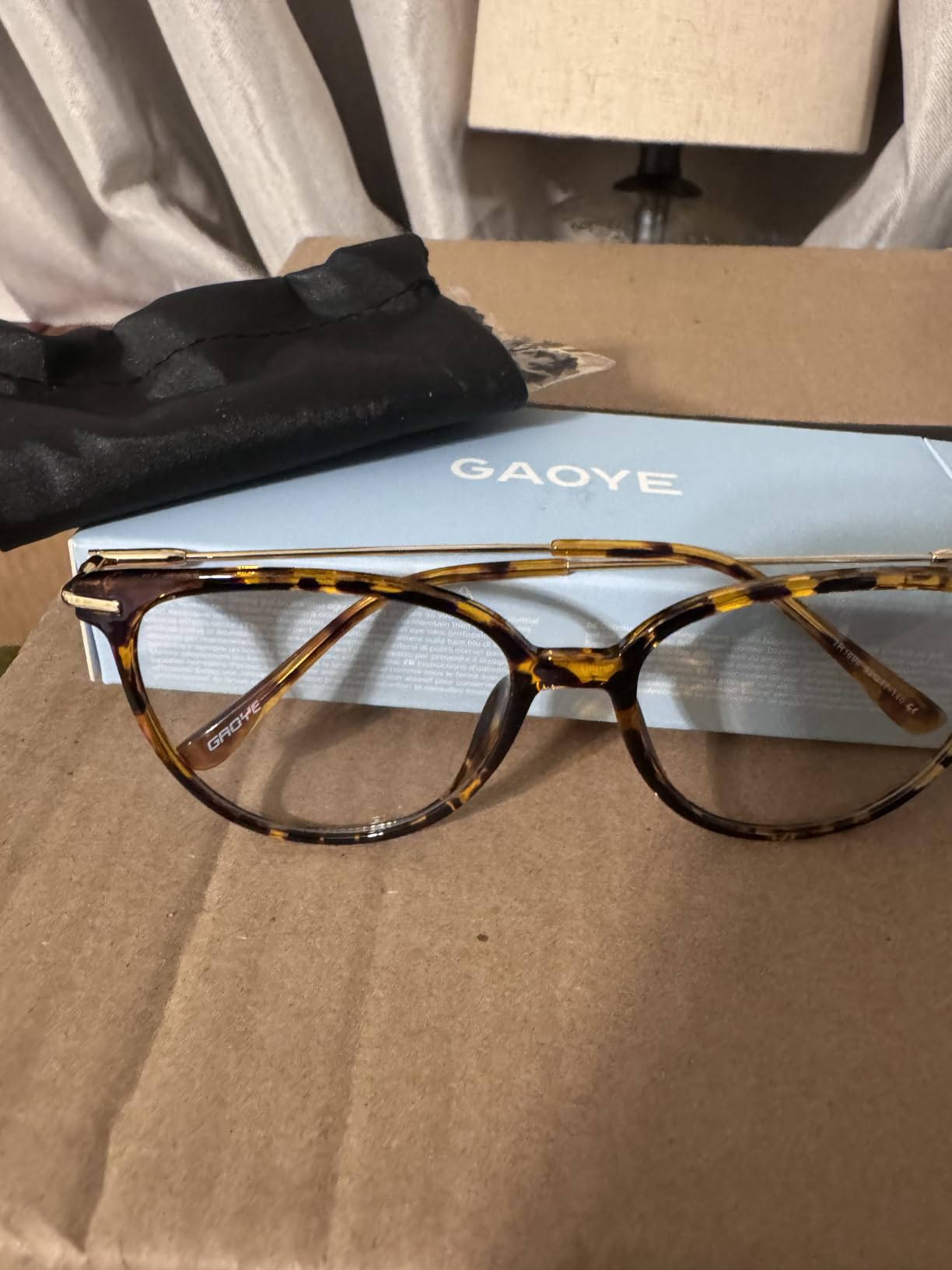 Gaoye Round Blue Light Blocking Glasses customer photo 2