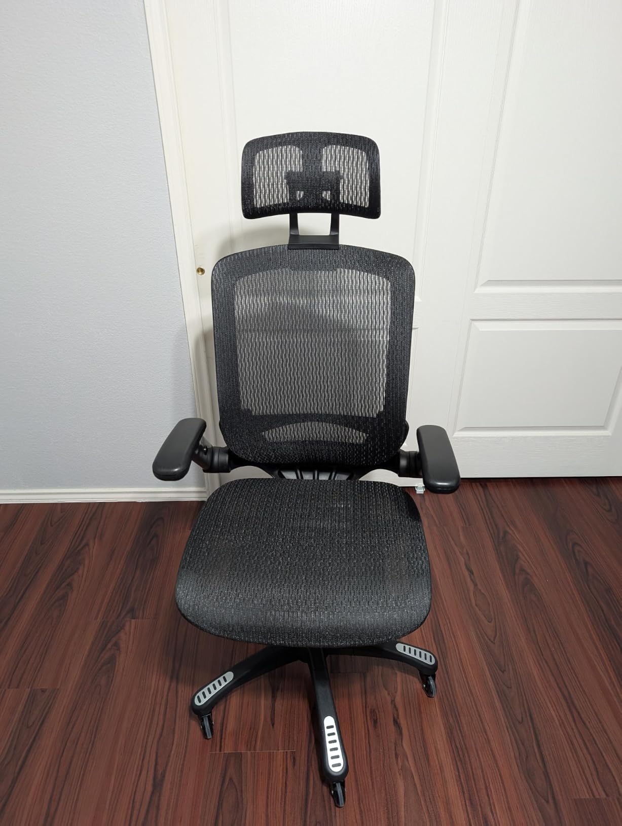 GABRYLLY Ergonomic Office Chair, High Back Home Desk Chair with Headrest, Flip-Up Arms, 90-120° Tilt Lock and Wide Cushion, Big and Tall Mesh Chairs for Man Woman, Black Task Chair customer photo 2