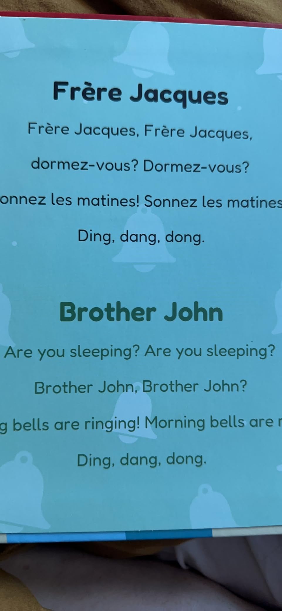 Cali's Books French Nursery Rhymes Book, Bilingual Sound Book customer photo 1