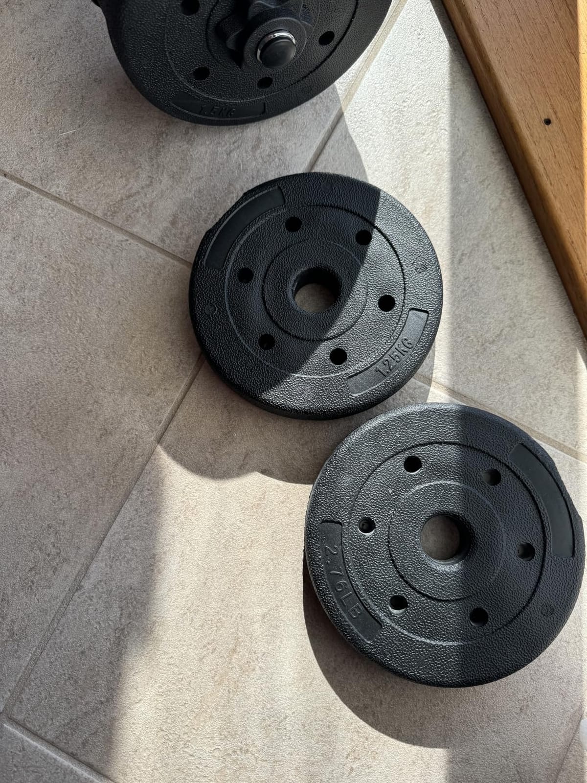 Yaheetech Adjustable Dumbbell Set Free Weights with Spinlock Collars, Black customer photo 2