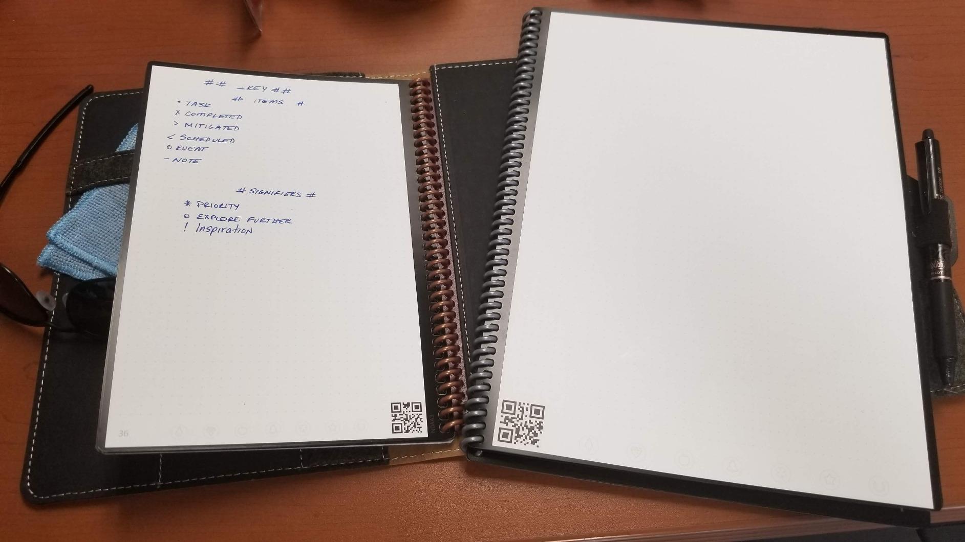Rocketbook Core Reusable Spiral Notebook, Letter Size 8.5x11, Gray - Dotted Pages, App-Connected, Erasable, Durable Cover, Ideal for School, Work, and Creative Projects customer photo 1