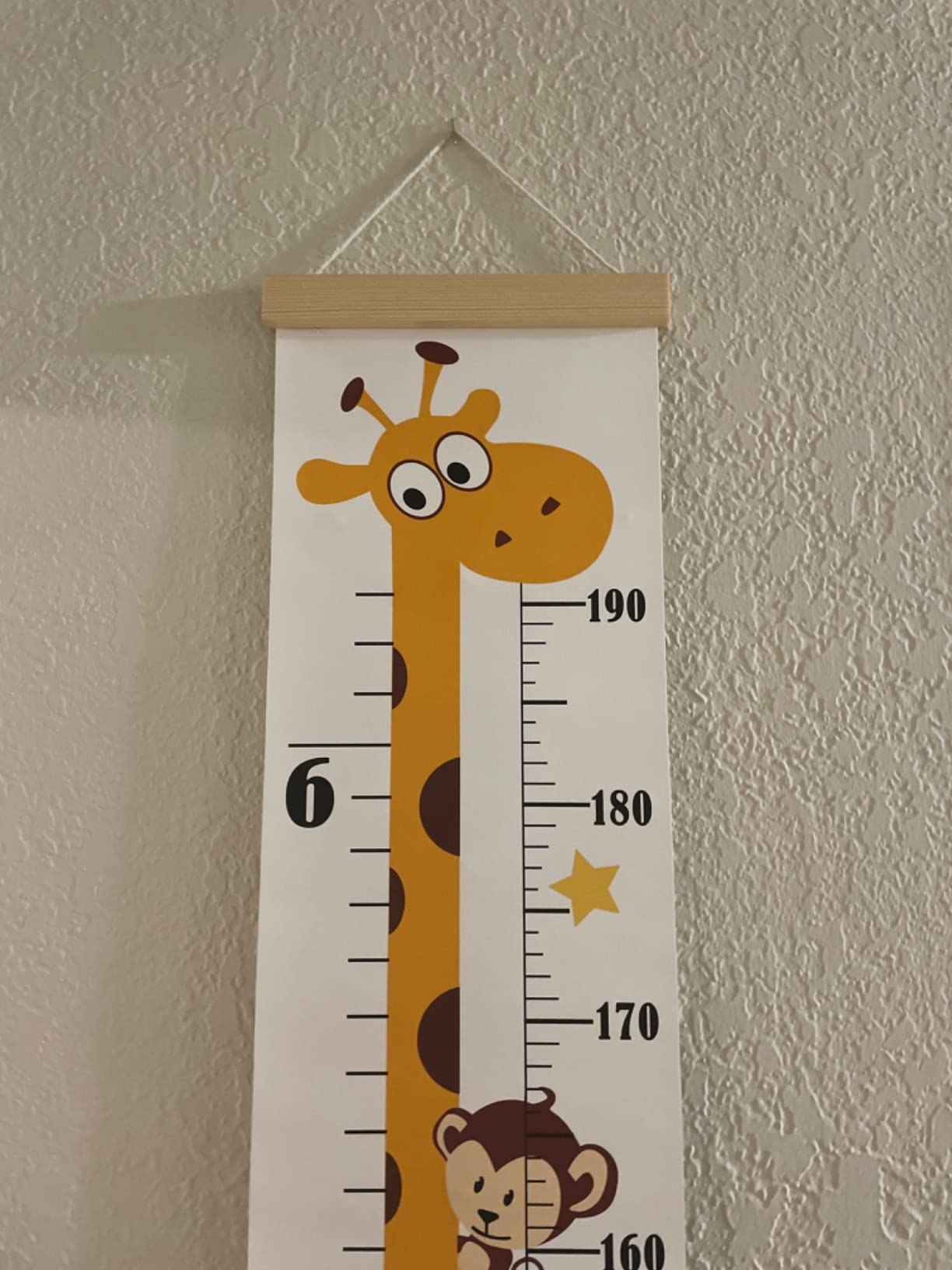 Growth Chart,Kids Canvas Height Ruler,Removable Wall Decor customer photo 2