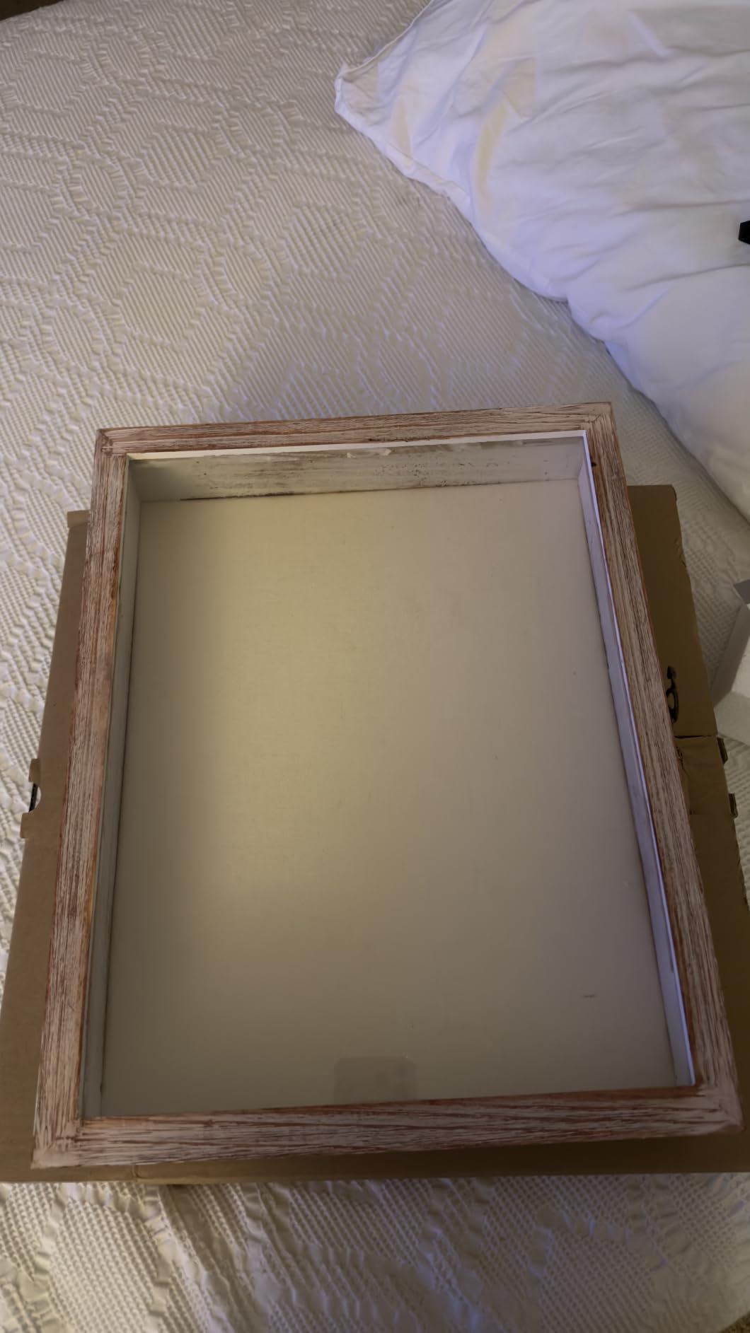 TJ.MOREE Shadow Box 8x10 Memory Display Case Wood Picture Frame Carbonized customer photo 1