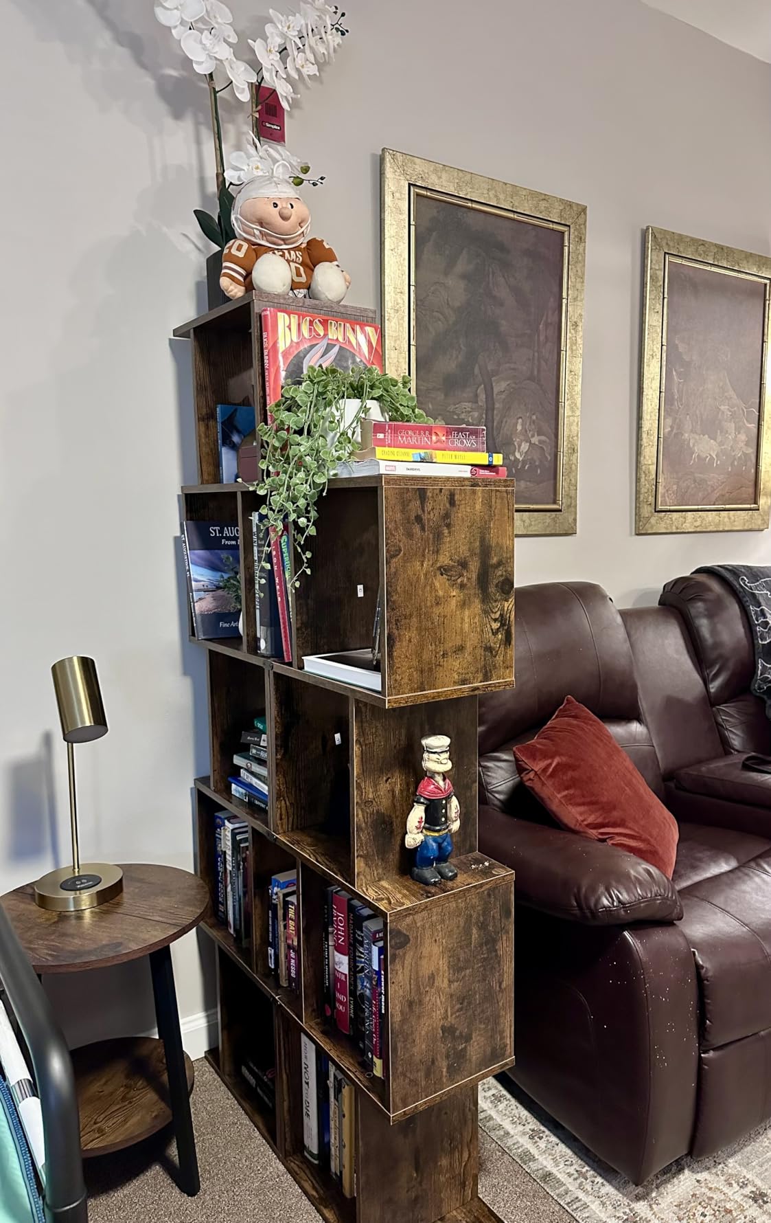 VASAGLE Bookshelf with 13 Storage Shelves, 9.8 x 33.9 x 55.1 Inches customer photo 2