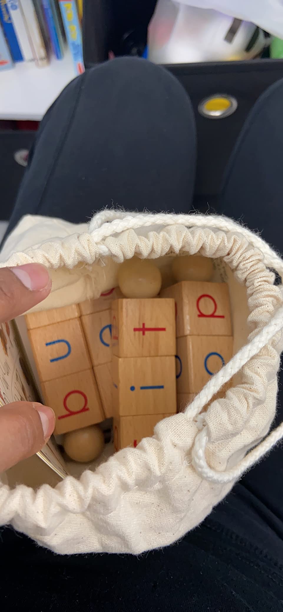 LITTLE BUD KIDS Spin-and-Read Montessori Phonetic Reading Blocks with CVC Phonics Flashcards for Beginner Readers, Montessori Reading Wooden Toys for 3 Years + customer photo 1