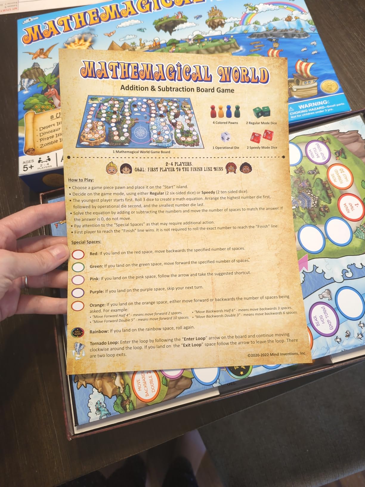 Mathemagical World - Addition & Subtraction Math Board Game for Kids, 2-4 players, Ages 5+ and Perfect for Homeschool, Kindergarten, Pre-k, and Gifted & Talented Prep customer photo 2