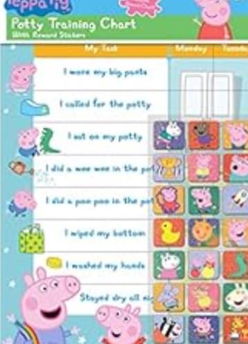 Paper Projects 01.70.30.022 Peppa Pig Potty and Toilet Training Reward Chart and 56 Sparkly Stickers, Pink customer photo 1