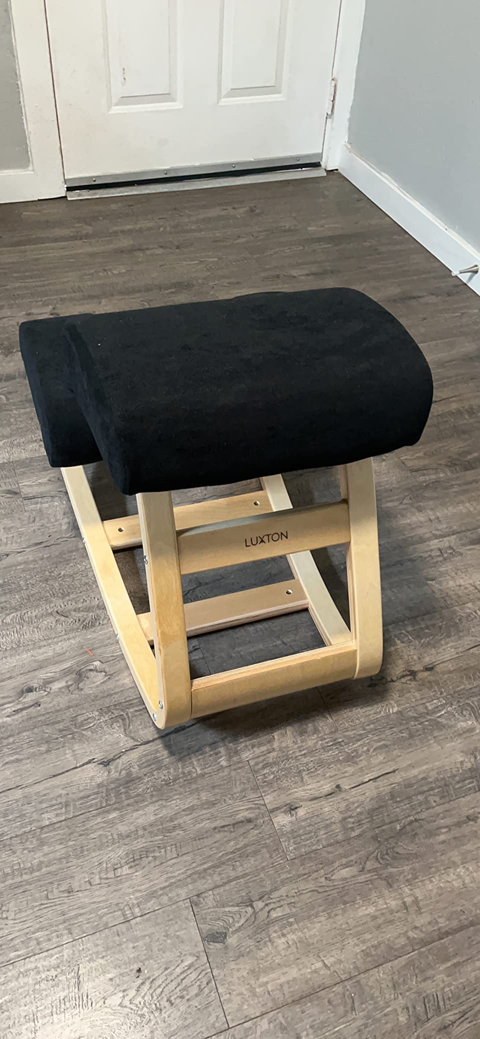Ergonomic Kneeling Chair with Extra Padding - Posture Support Comfortable Desk Chair - Angled Rocking Stool & Balancing Seat - Natural Relief for Neck or Back Pain (with Extra Padding) customer photo 2