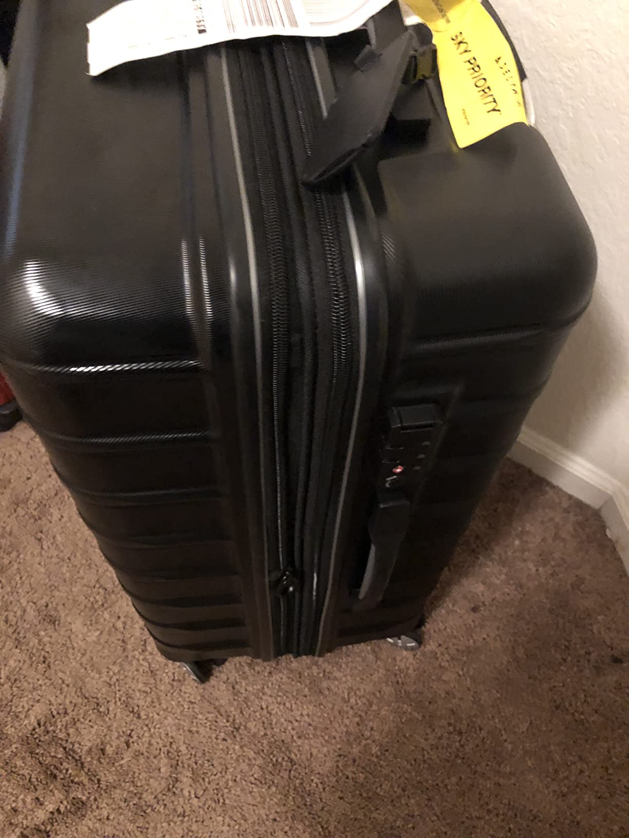 Samsonite Omni 2 Hardside Expandable Spinner Wheel Luggage, Checked Medium 24 in, Nova Teal customer photo 1
