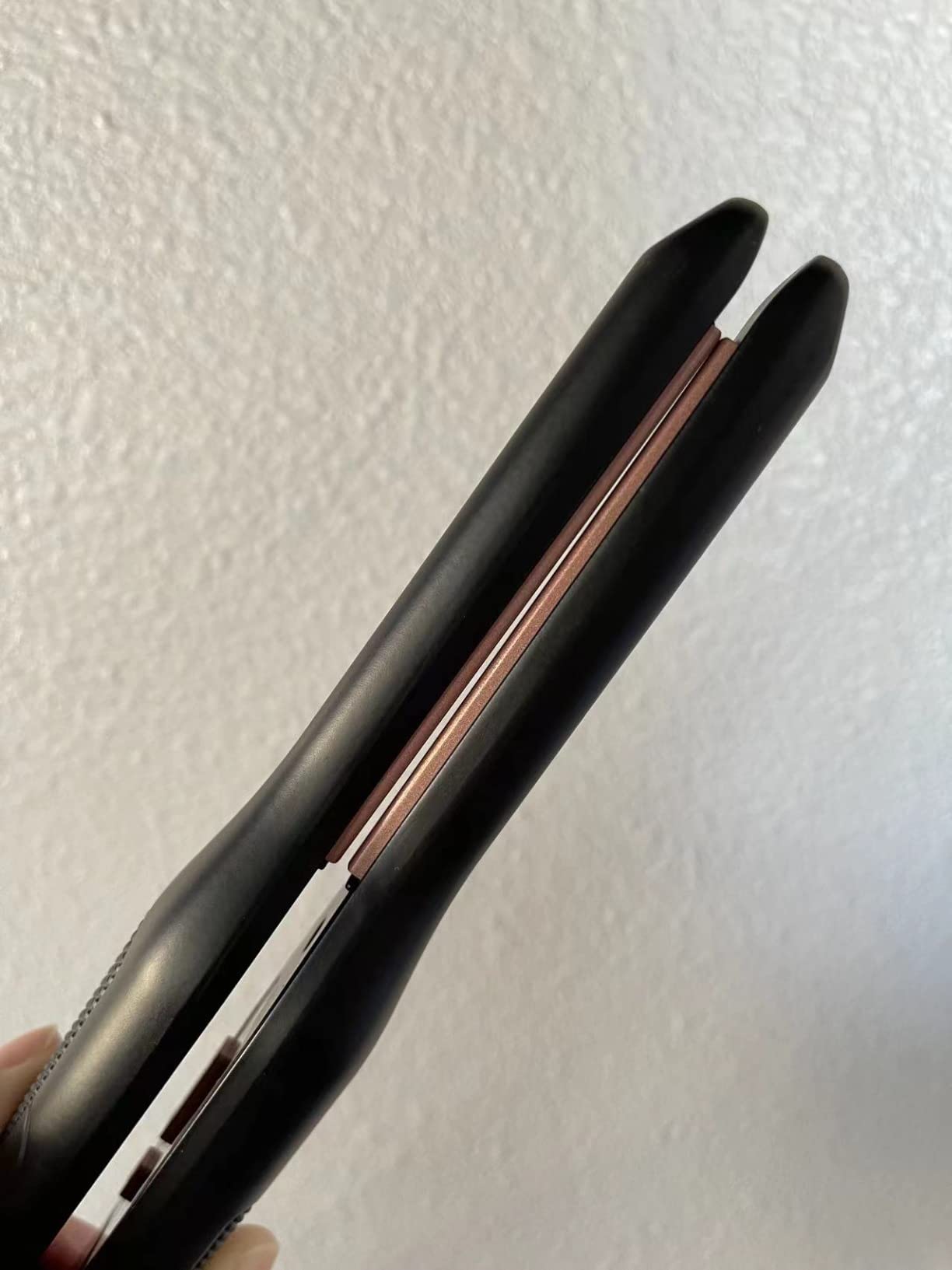 K&K 3/10 inch Plate Small Mini Ceramic Flat Iron Nano Tourmaline Flat Irons for Short Hair Pixie Cut Pencil Straightener for Women Dual Votage customer photo 2