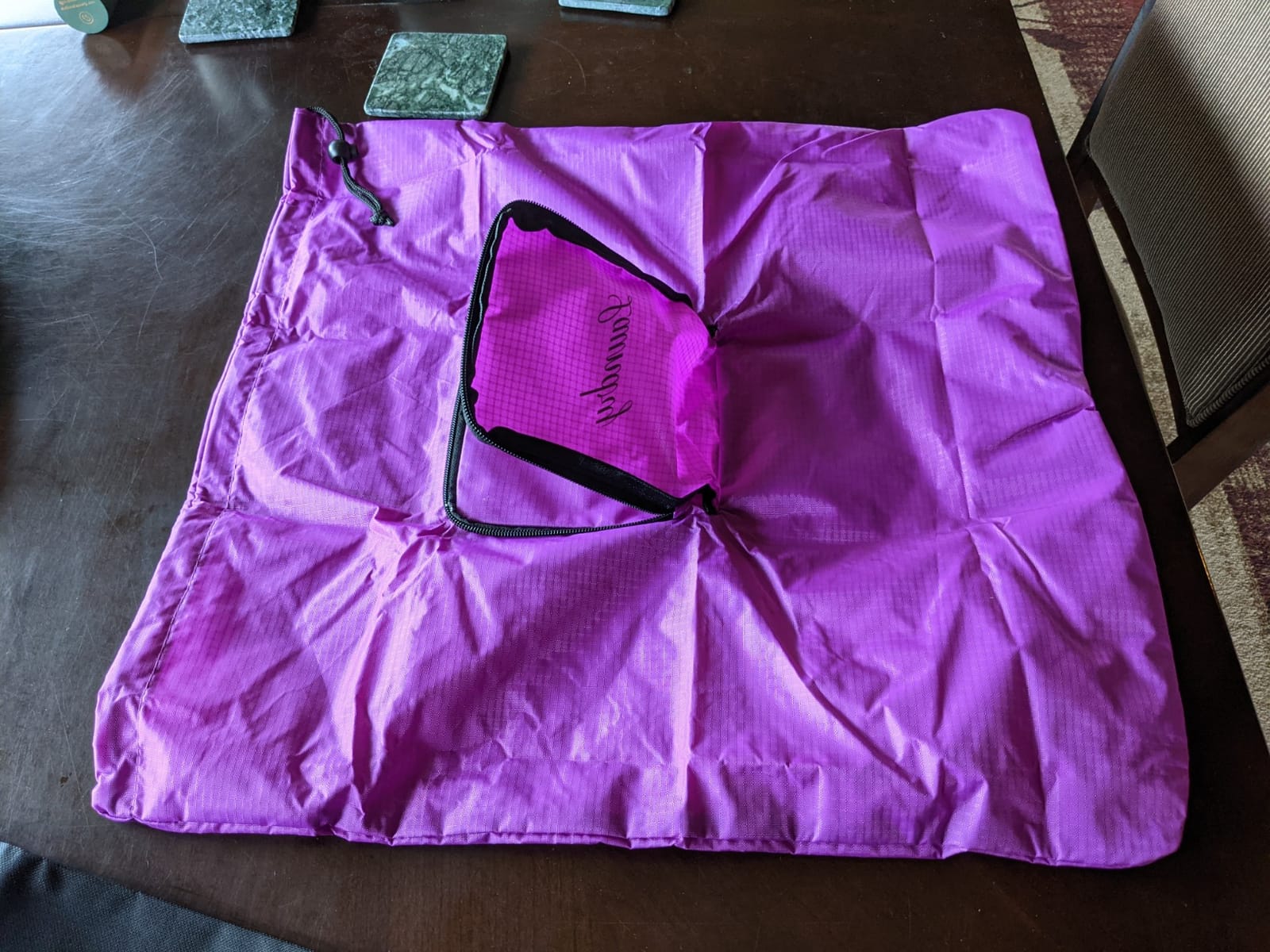 Travel Fanatics Laundry Bag for Dirty Clothes - Foldable Travel Laundry Bag for Suitcase, Hotels, Airbnbs, Cruises and Road Trips - Black customer photo 2