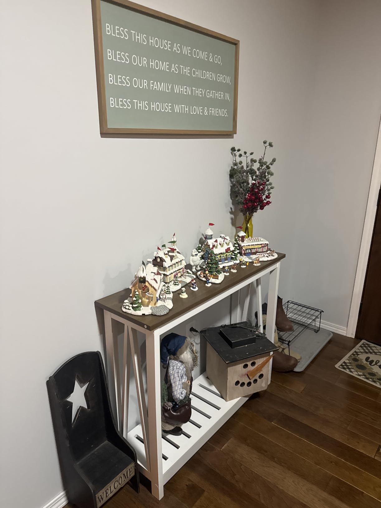 ChooChoo Farmhouse Console Table, Narrow Sofa Table for Entryway, 40 Inch customer photo 1